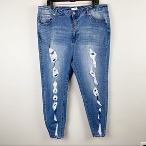 Forever21  Plus Size High-Rise Skinny Jeans 18